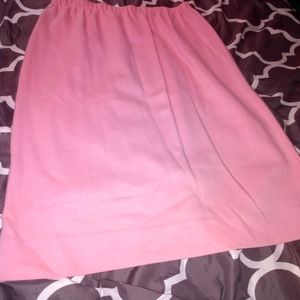Vintage  50s/60s Pastel Pink Wool pencil Skirt Size 18